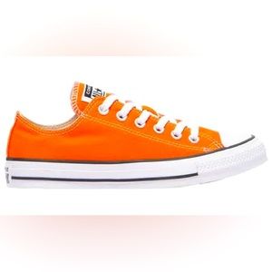 Converse Orange Low Top Canvas Sneakers